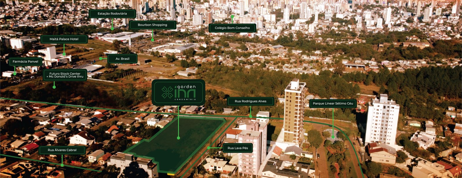 Localização Garden Inn